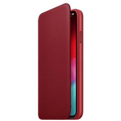 Apple iPhone XS Max original Läderfodral Folio (PRODUCT) red Röd