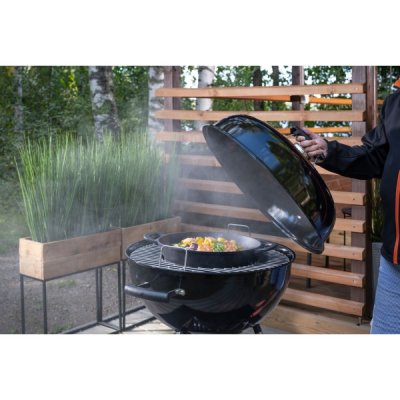 MUSTANG Wokpanna i gjutjärn passar till Multigrill 30 cm