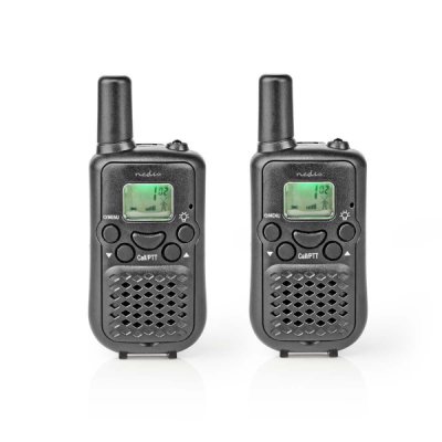 Nedis Walkie-Talkie 2 x handenheter 5km PTT VOX 2,5h Svart