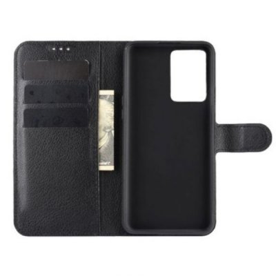 OnePlus Nord 2T Plånboksfodral med stativ Svart