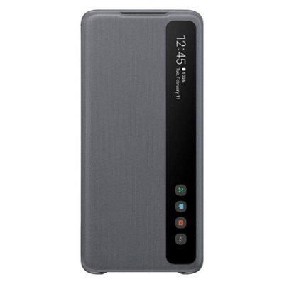 Original fodral Samsung Galaxy S20 plus smart clear view fodral grå EF-ZG985CJEGEU original