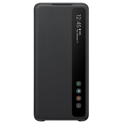 Original fodral Samsung Galaxy S20 plus smart clear view fodral svart EF-ZG985CBEGEU original