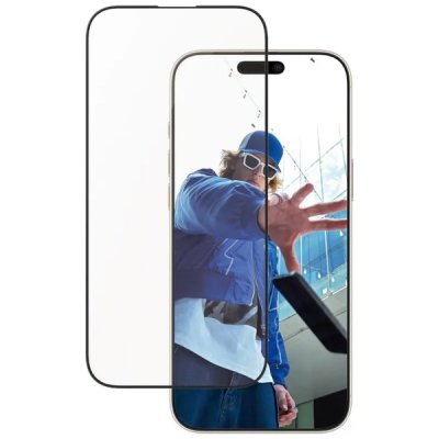 PanzerGlass Aluminiumram Skärmskydd iPhone 16 Pro Max Svart