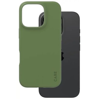 PanzerGlass Care Fashionable Case till iPhone 16 Grön