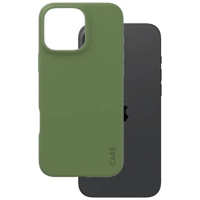 PanzerGlass Care Fashionable Case till iPhone 16 Pro Max Grön