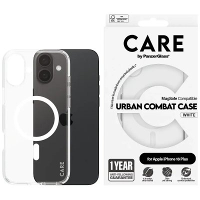 PanzerGlass Care iPhone 16 Plus Urban Combat Case Magsafe Vit
