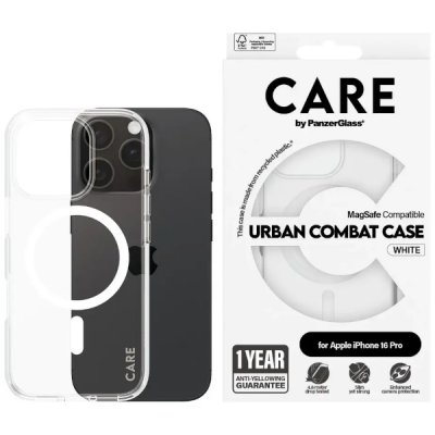 PanzerGlass Care iPhone 16 Pro Urban Combat Case Magsafe Vit
