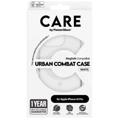 PanzerGlass Care iPhone 16 Pro Urban Combat Case Magsafe Vit