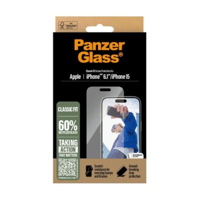 PanzerGlass Glas Skärmskydd Klassisk Passform för Apple iPhone 16