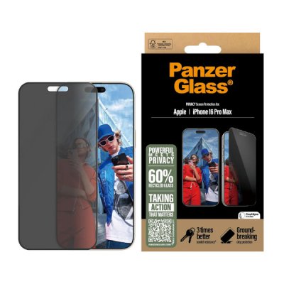 PanzerGlass Privacy Skärmskydd Apple iPhone 16 Pro Max Ultra Wide Fit