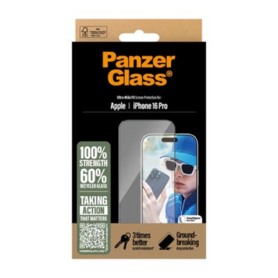 PanzerGlass Skärmskydd Apple iPhone 16 Pro Ultra Wide Passform