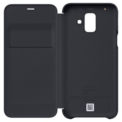Samsung Galaxy A6 2018 Plånboksfodral Original Svart plånboksfodral original