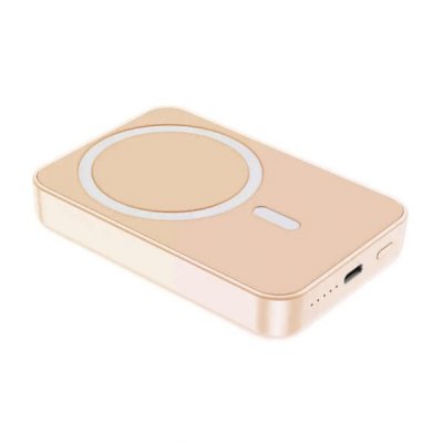 Powerbank Magnetisk med Trådlös Laddning 10000 mAh Rosa
