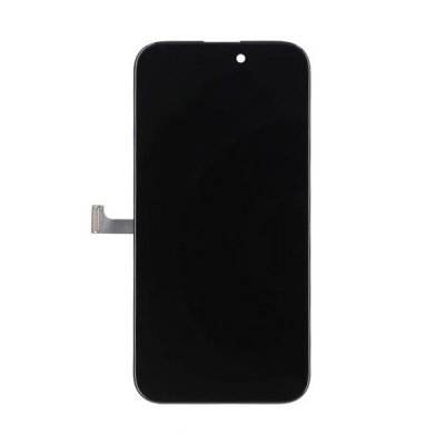 Premium InCell LCD Skärm för iPhone 15 Pro RJ Svart med Flyttbar IC