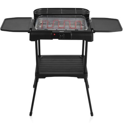 Princess el grill på avtagbart stativ med sidobord 112250 Svart
