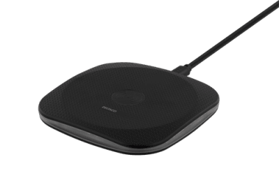 DELTACO trådlös laddare, Qi 1.2, 5W, LED-indikatorer, Svart