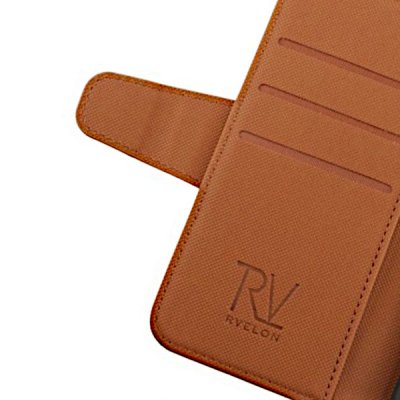 revlon iphone x xs plånboksfodral tpu pu artificiellt läder 6st kortfack färg gyllenbrun