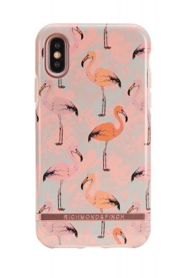 Richmond & Finch skal för iPhone X/XS, Pink Flamingo