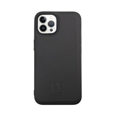 rv iphone 14 pro plånboksfodral med flipstand 3 kortfack 1 kontantfack magnet lås vegan material svart