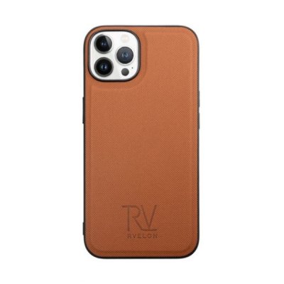 rv iphone 14 pro plånboksodral med flipstand 3 kortfack 1 kontantfack magnet lås vegan material brun