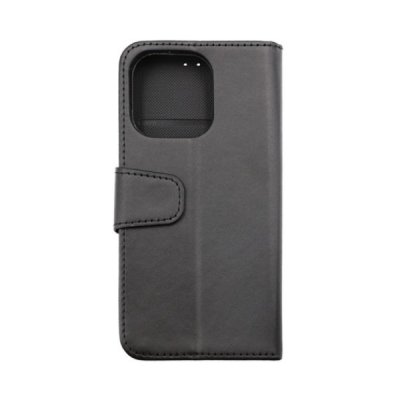 rv iphone 14 pro vegan pu-läder plånboksfodral 6 kortfack 1 kontantfack magnetlås svart