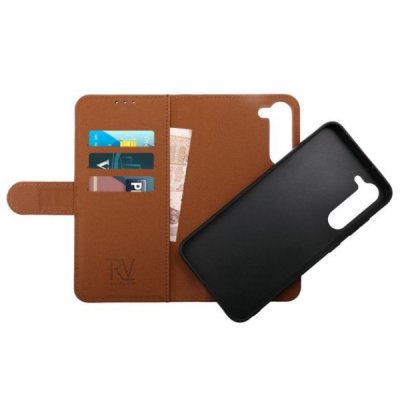 rv magnet plånboksfodral till samsung galaxy s23 plus brun