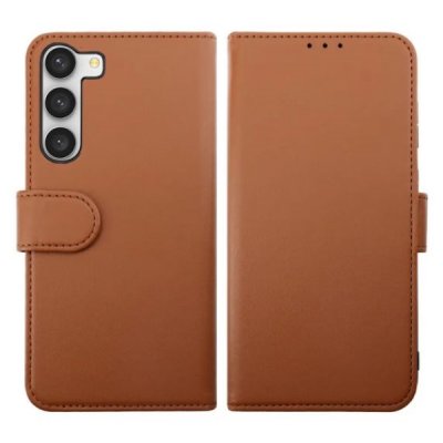 rv magnet plånboksfodral till samsung galaxy s23 plus brun
