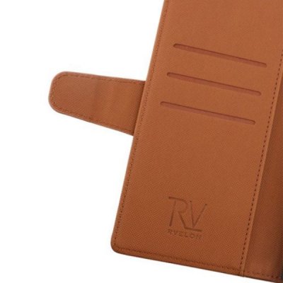 RV Samsung Galaxy S22 Ultra Plånboksfodral med Kortfack Sedelfack Flipstand Brun