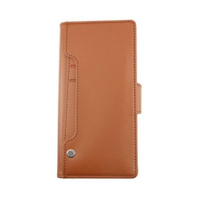 RV Samsung Galaxy S22 Ultra Plånboksfodral med Kortfack Sedelfack Flipstand Brun