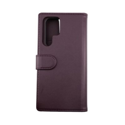 rv samsung galaxy s22 ultra plånboksfodral med magnetiskt lås kortfack flipstand tpu pc pu läder lila