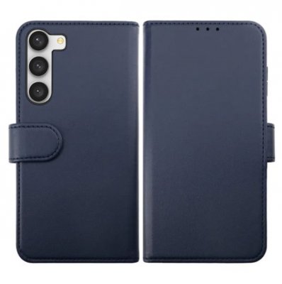 rv samsung galaxy s23 magnet plånboksfodral med kortfack och sidofack blå