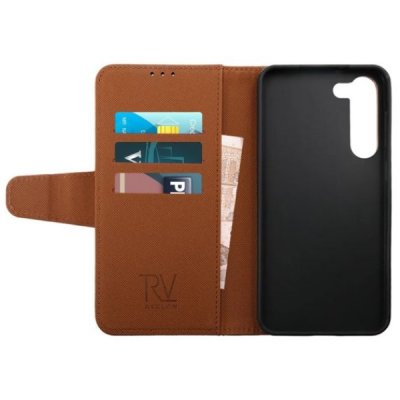 RV Samsung Galaxy S23 Plus Plånboksfodral med Extra Kortfack Brun