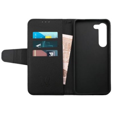 RV Samsung Galaxy S23 Plus Plånboksfodral med Extra Kortfack Svart