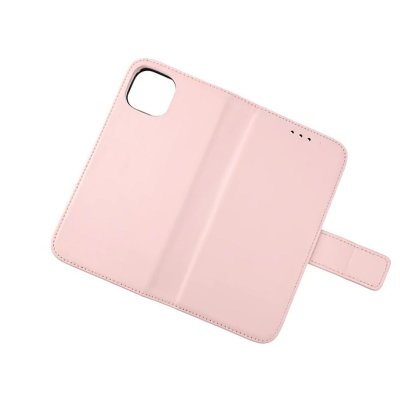 rvelon iphone 13 mini plånboksfodral av äkta genuint läder hög kvalitet rosa färg