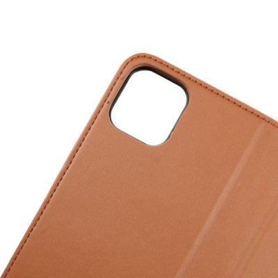 rvelon iphone 13 pro max magnetiskt plånboksfodral TPU PU artificiellt läder 4st kortfack gyllenbrun färg
