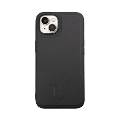 rvelon iphone 14 magnet plånboksfodral 3 kortfack 1 kontaktfack tpu avtagbart skal pu läder svart