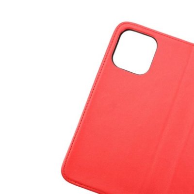 rvelon iphone 14 plus plånboksfodral i genuint äkta läder med magnet 3 kortfack 1 kontantfack röd