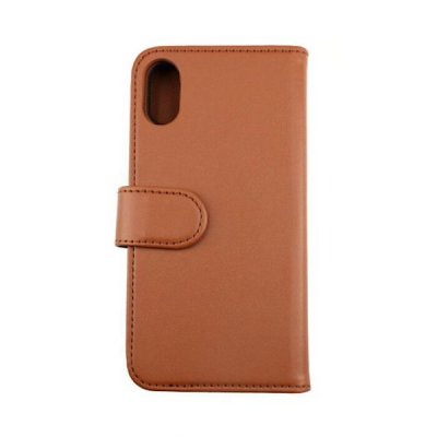 rvelon iphone x xs magnetiskt plånboksfodral tpu pu artificiellt läder 4st kortfack i gyllenbrun färg