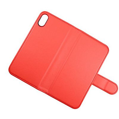 rvelon iphone x xs magnetiskt plånboksfodral tpu pu artificiellt läder 4st kortfack i röd färg