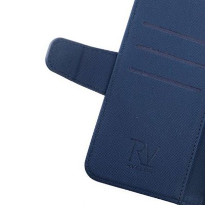 rvelon iphone x xs plånboksfodral tpu pu artificiellt läder 6st kortfack vacker färg i abyss blå