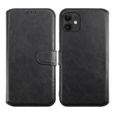 RV iPhone 11 Läderfodral TPU med Ställ - Svart