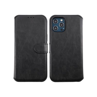 RV iPhone 12 Pro Max Plånboksfodral med Magnet - Svart