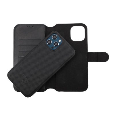 RV iPhone 12 Pro Max Plånboksfodral med Magnet - Svart