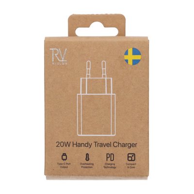 RV USB-C Snabbladdare 20W - Vit