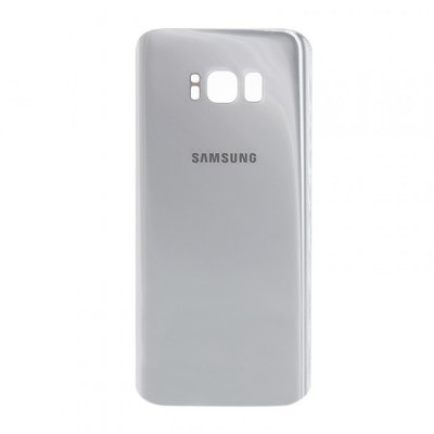 Samsung Galaxy S8 Plus baksida glas batterilucka silver med tejp