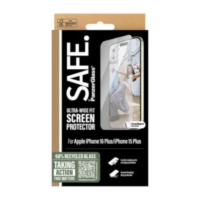 SAFE. by PanzerGlass till Apple iPhone 15 Plus iPhone 16 Plus Ultra Wide Fit