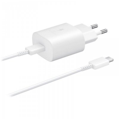 Samsung EP TA800 25W USB C Adapter med Kabel Vit