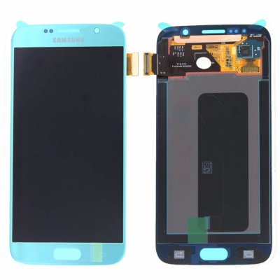 Samsung galaxy S6 Edge Skärm LCD & touch Original blå