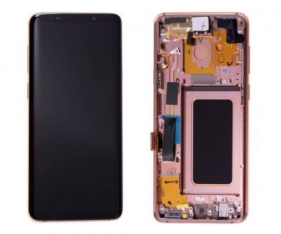 Samsung Galaxy S9 Plus Skärm LCD display Original - rosa/guld