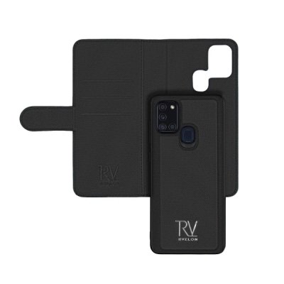 samsung galaxy a21S tpu läderfodral plånbok pc skal rv